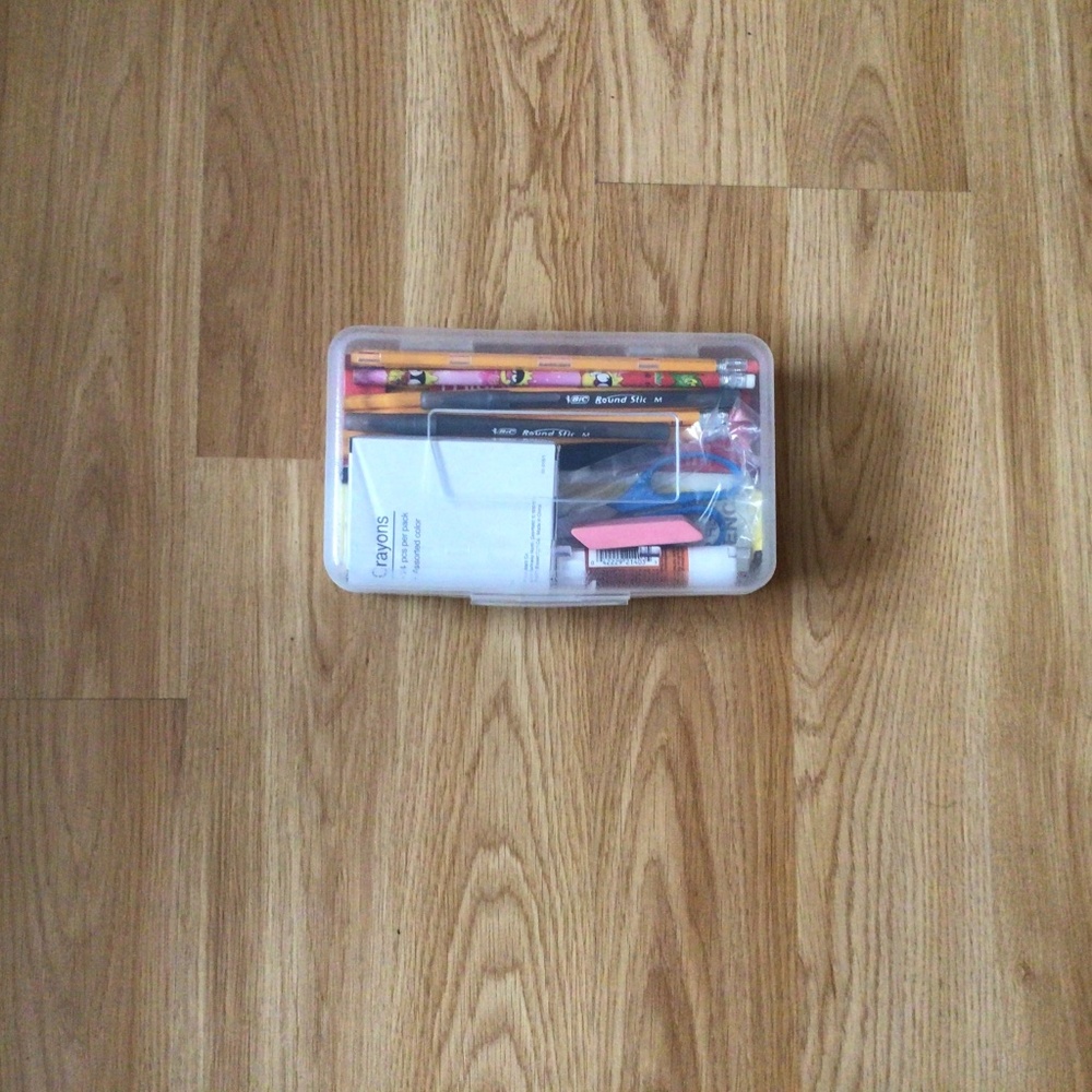 Pencil Case With School Supplies